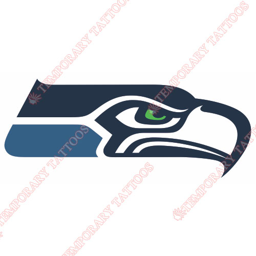 Seattle Seahawks Customize Temporary Tattoos Stickers NO.753